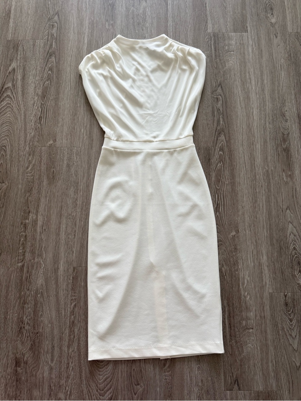Express Ivory Midi Sheath Dress
